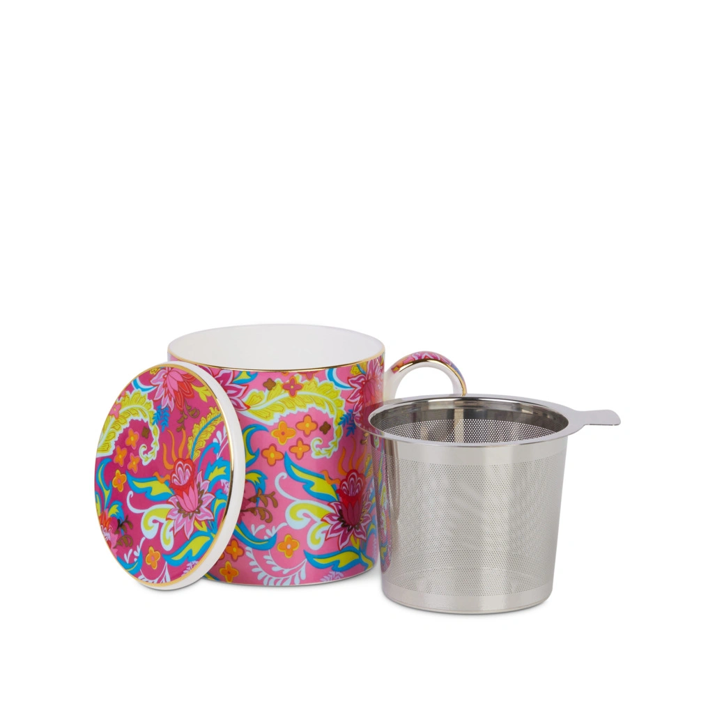 Discoco Mug With Infuser Pink